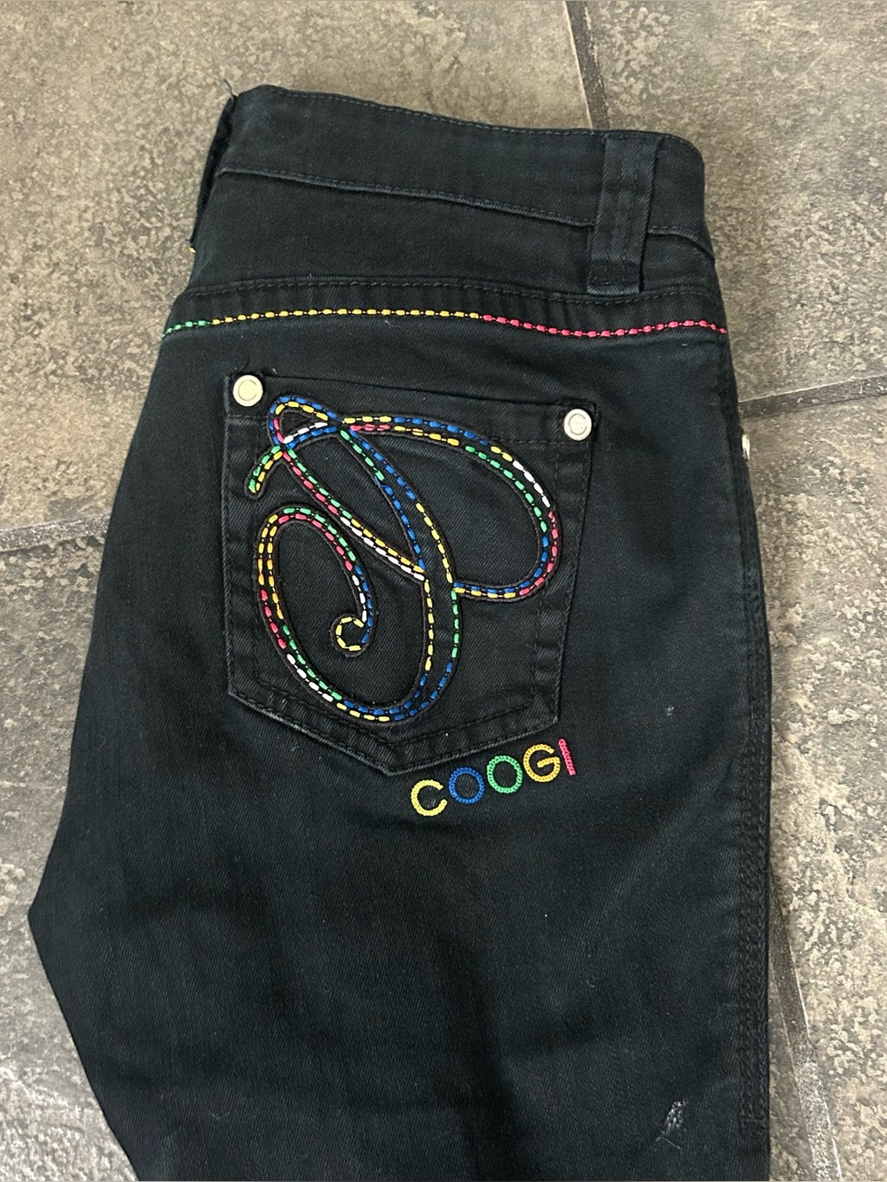 Vintage Y2K Women’s Coogi Embroidered Denim Jeans Size 9/10 30